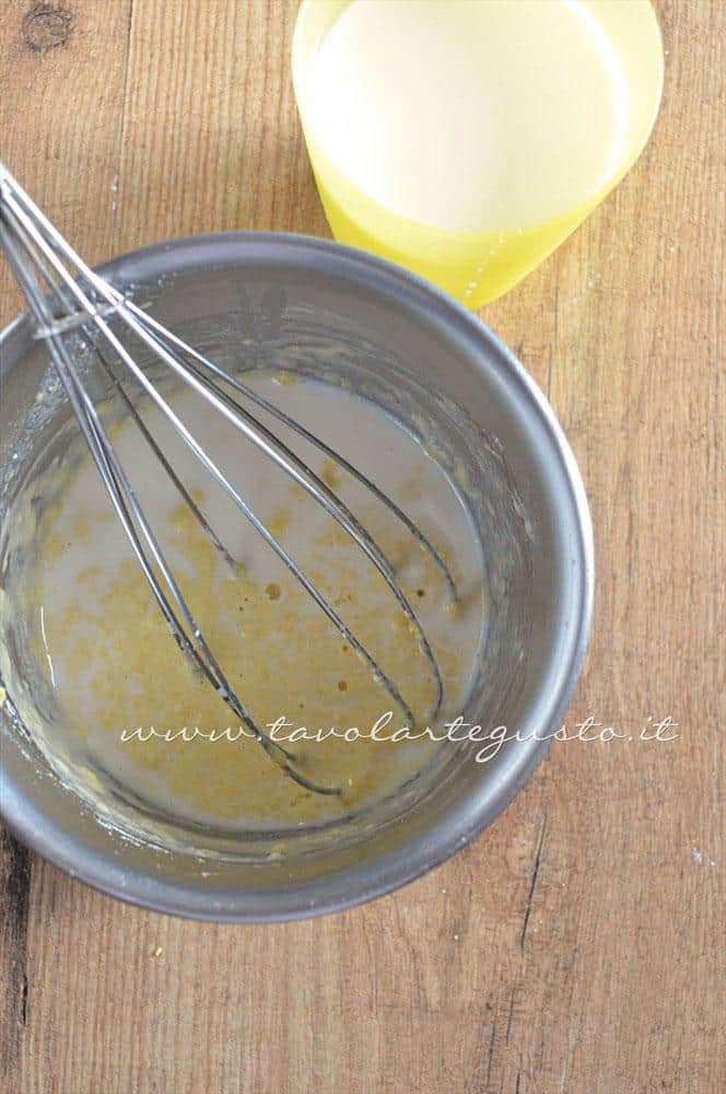 Aggiungere il latte a filo - Ricetta Rotolini di Crepes alla ricotta Aggiungere il latte a filo - Ricetta Rotolini di Crepes alla ricotta