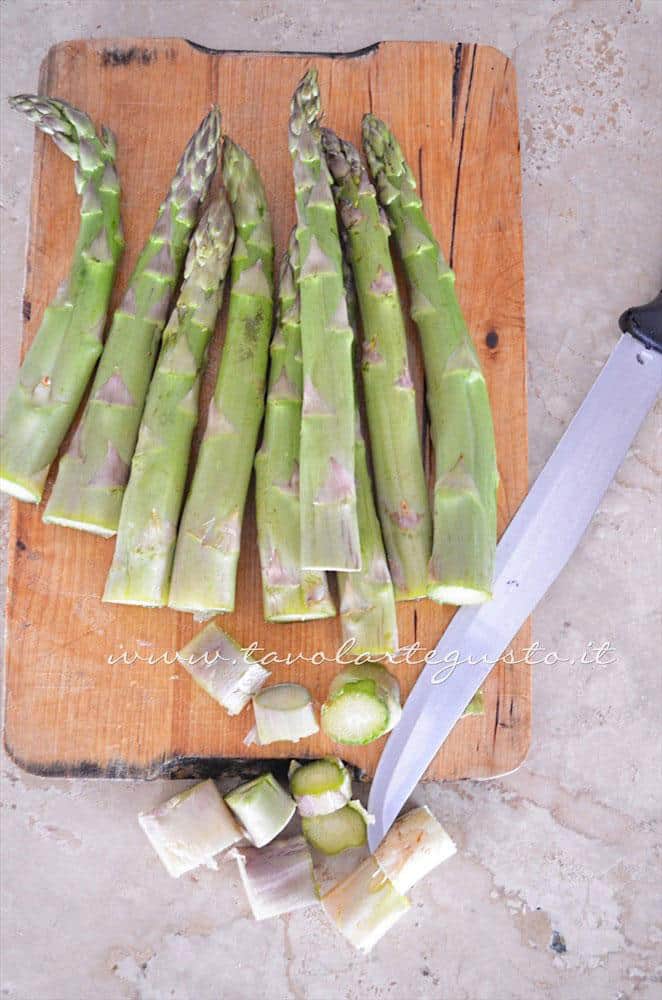 Pultire gli asparagi - Ricetta Strudel di verdure Pultire gli asparagi - Ricetta Strudel di verdure