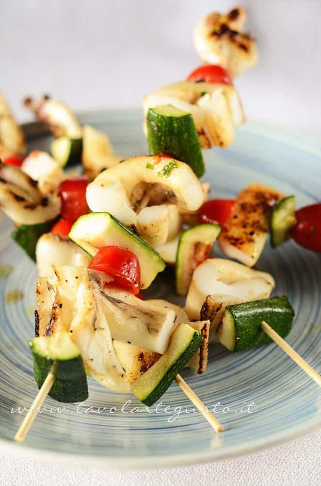 Spiedini di Seppie - Ricetta Spiedini di Seppie Spiedini di Seppie - Ricetta Spiedini di Seppie