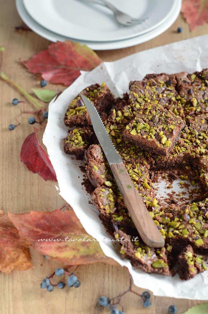 Brownies al cioccolato e pistacchi - Ricetta Brownies Brownies al cioccolato e pistacchi - Ricetta Brownies