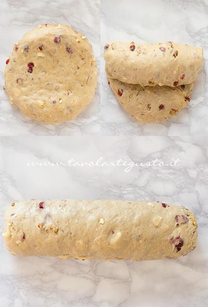 Formazione del filone - Ricetta Stollen -Cristmas Stollen