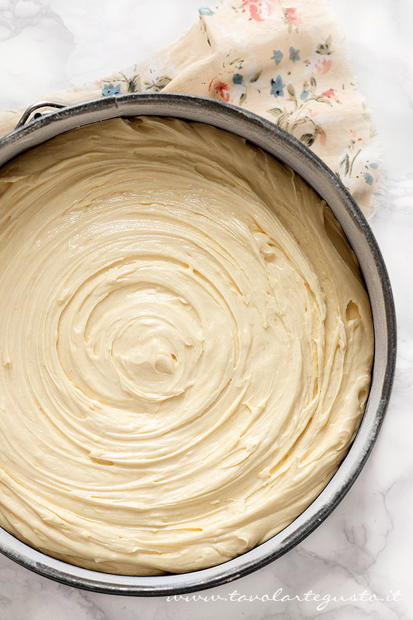 L'impasto pronto da infornare - Ricetta Torta Paradiso L'impasto pronto da infornare - Ricetta Torta Paradiso