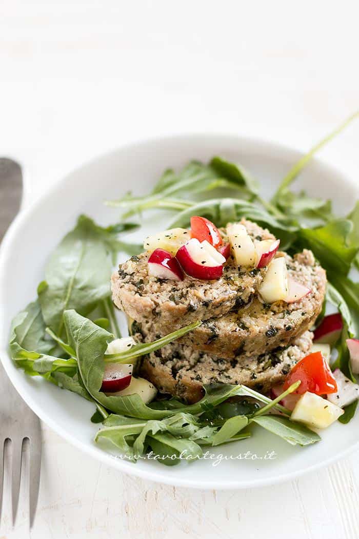 Polpettone di vitello e rucola - Ricetta Polpettone di vitello e rucola