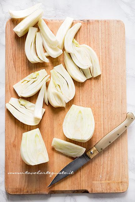 Affettare i Finocchi - Ricetta Finocchi gratinati