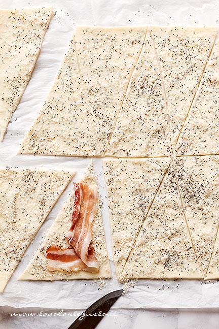 Come fare i Croissant salati 1 - Ricetta Croissant salati