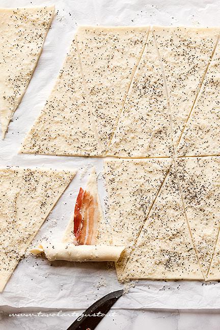 Come fare i Croissant salati - Ricetta Croissant salati