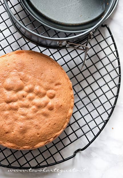 Lasciare raffreddare la Torta su una gratella - Ricetta Sponge Cake