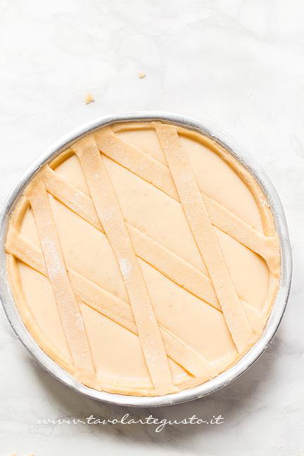 Pastiera pronta per essere infornata - Ricetta Pastiera napoletana