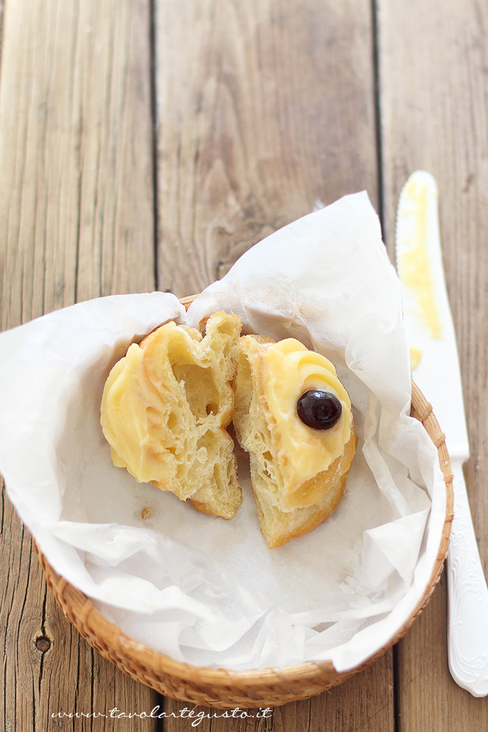 Zeppole di San Giuseppe fritte - Ricetta Zeppole di San Giuseppe fritte.