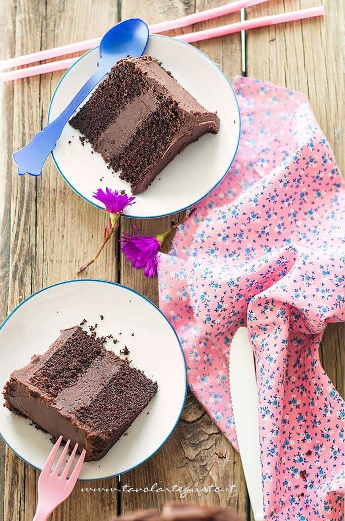 Torta al doppio cioccolato - Ricetta Torta al doppio cioccolato.