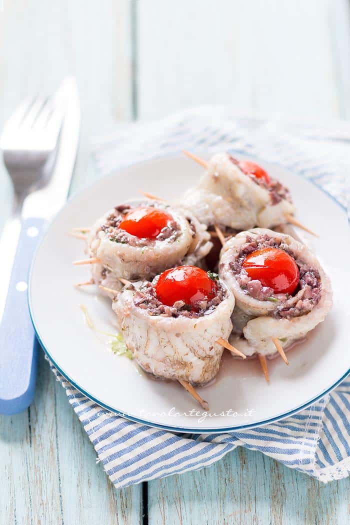 Involtini di Platessa - Ricetta Involtini di Platessa