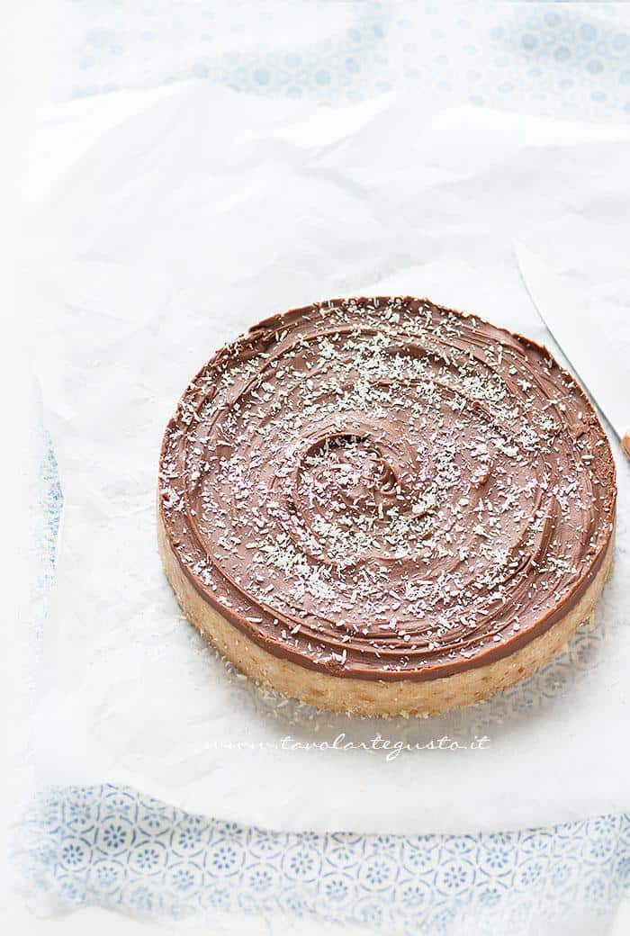 Torta cocco e cioccolato fredda - senza cottura - Ricetta Tavolartegusto-
