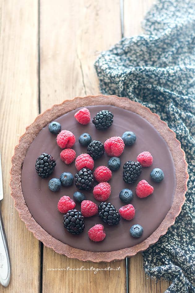 Tarte au Chocolat (Tarte al Cioccolato) 1 - Ricetta Tarte au Chocolat veloce e facilissima