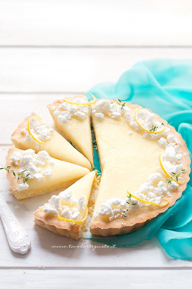 Crostata al limone - (Crostata con crema al limone )