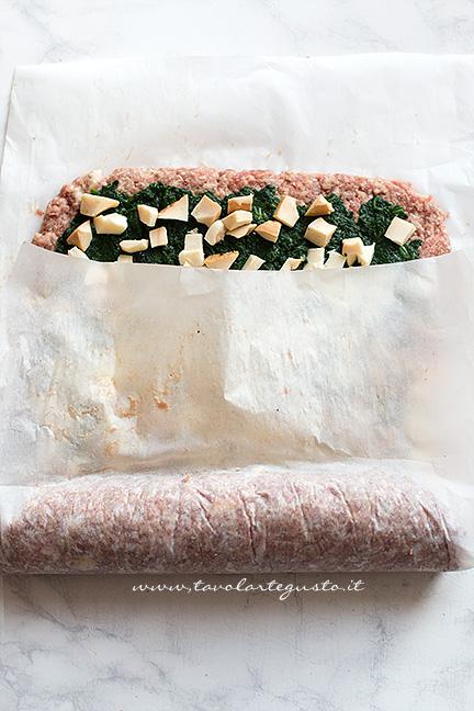 Arrotolare il polpettone - Ricetta Polpettone in Crosta
