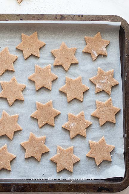 Le Zimtsterne pronte per la cottura - Ricetta Zimtsterne