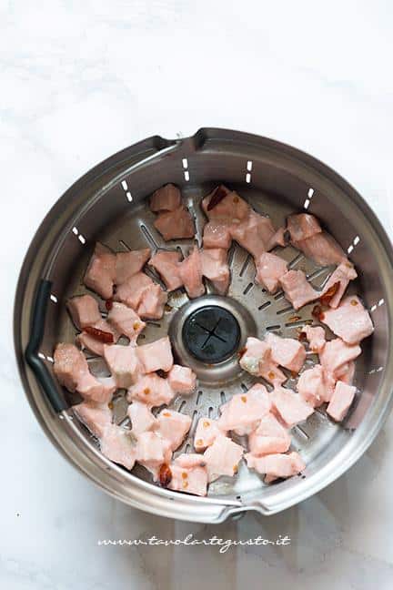 Salmone cotto a vapore - Ricetta Risotto con scarola