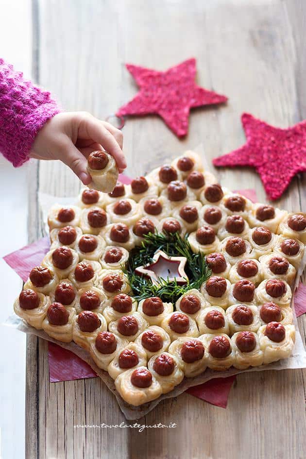 Stella di Wurstel e pasta sfoglia - Ricetta Stella di Wurstel