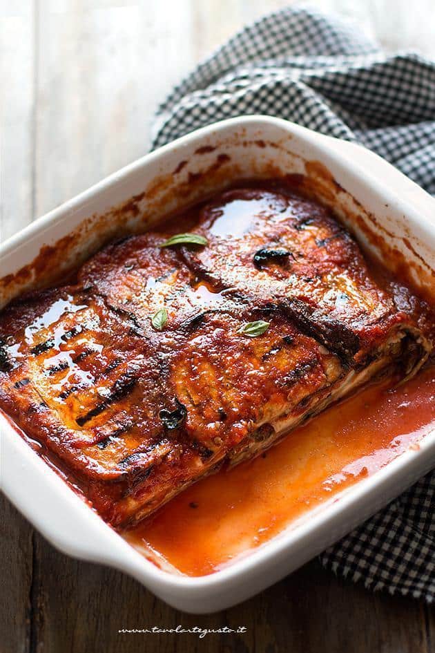Parmigiana di melanzane grigliate - Ricetta passo passo