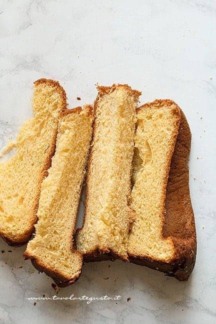 Affettare il pandoro - Ricetta Tartufi di pandoro