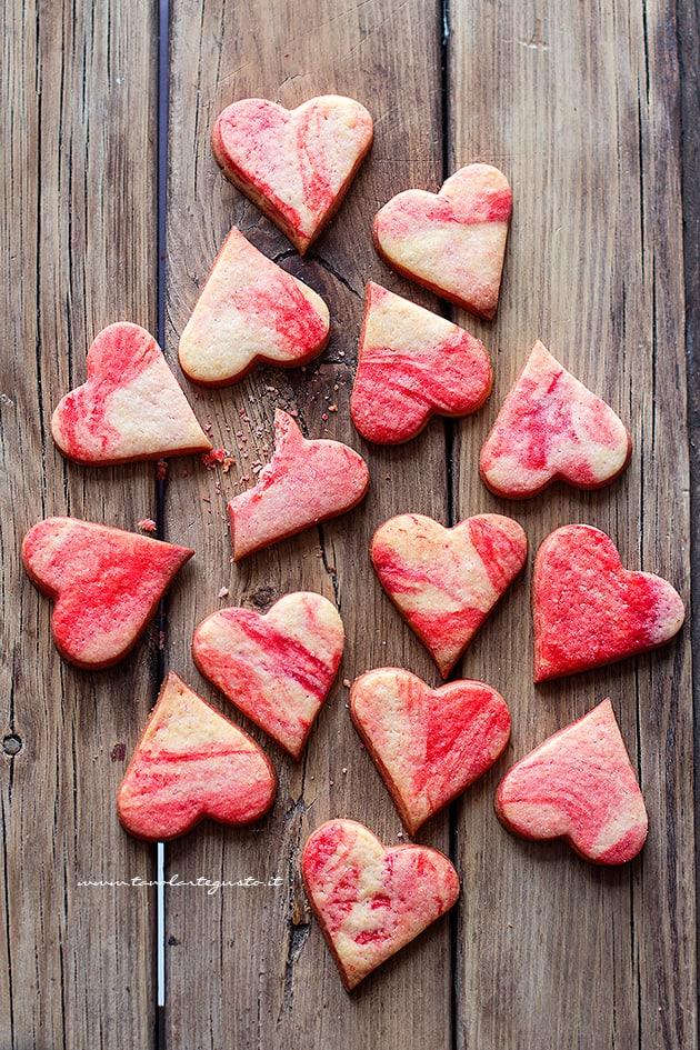 Biscotti marmorizzati - Marbled cookies - Ricetta Biscotti marmorizzati