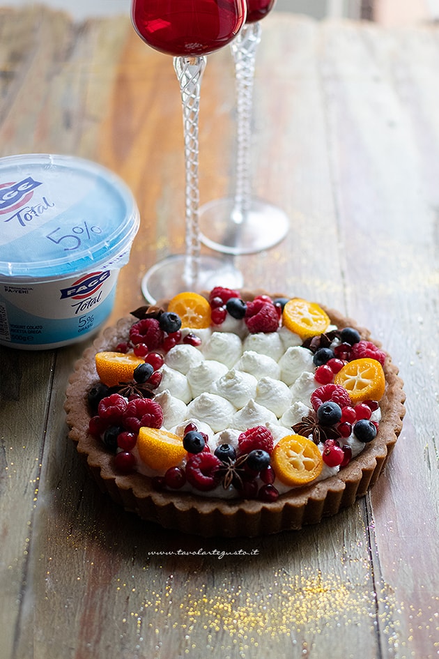Crostata di pandoro - Ricetta Crostata di pandoro-
