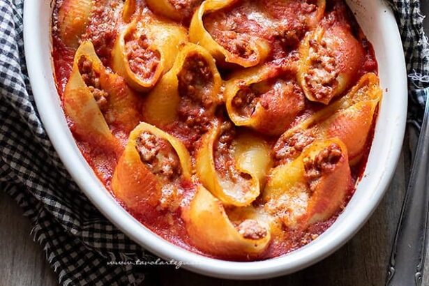 Conchiglioni ripieni - Ricetta conchiglioni ripieni al forno