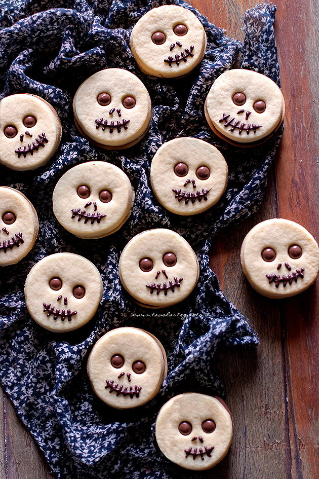 biscotti teschio di halloween