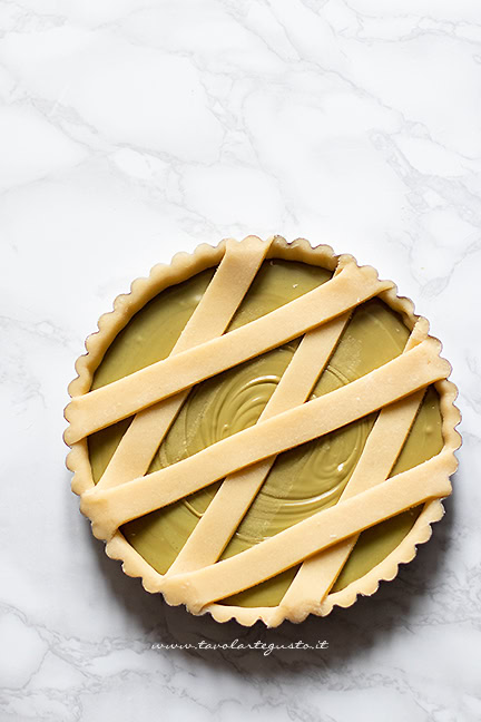 Come fare la crostata con crema al pistacchio