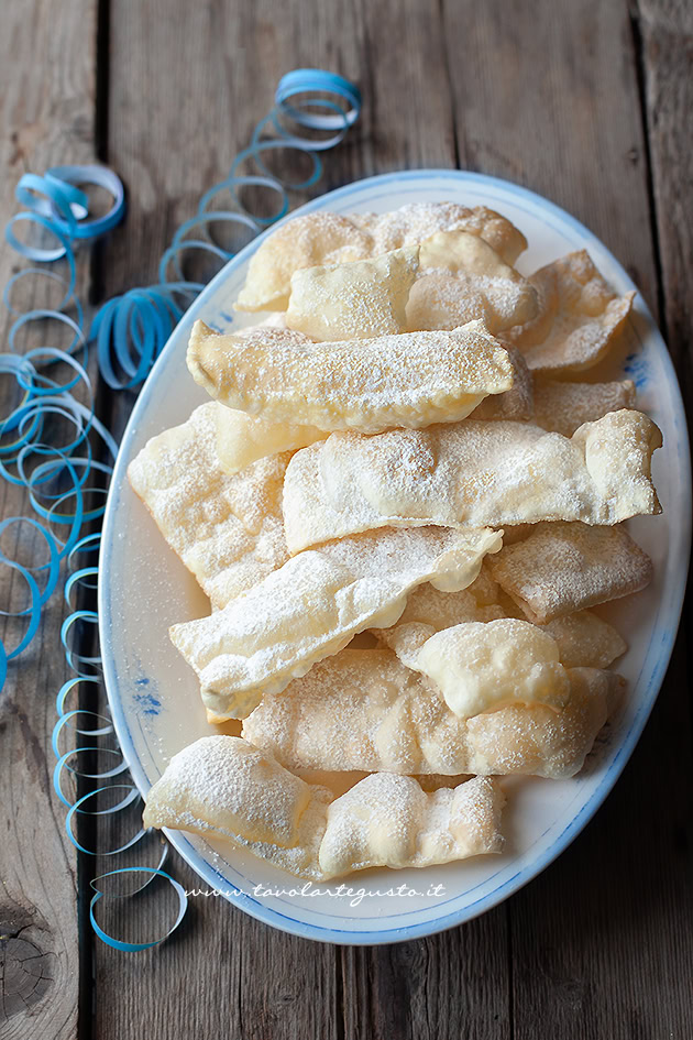 chiacchiere senza uova tavolartegusto