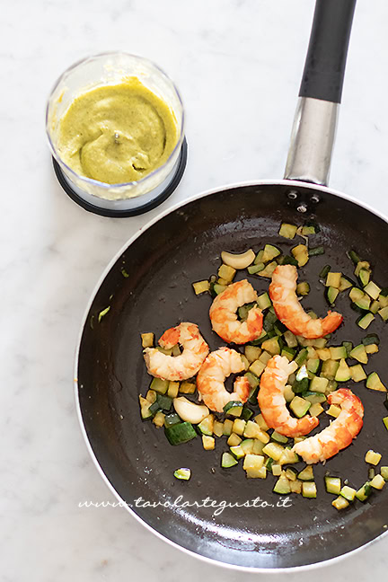 condimento per il risotto zucchine e gamberi