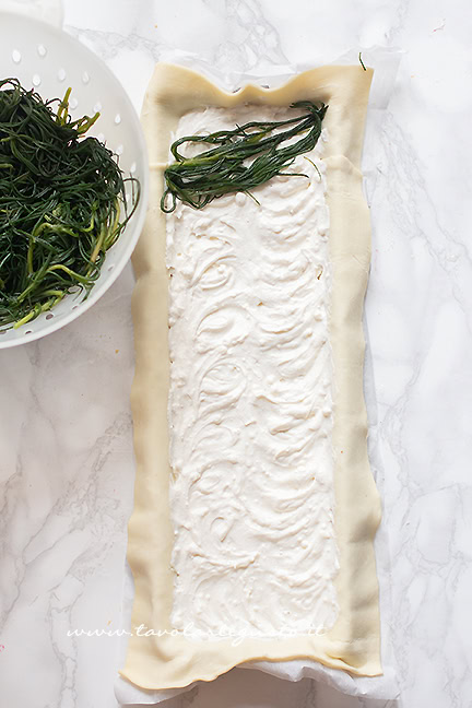 farcire la torta salata con agretti