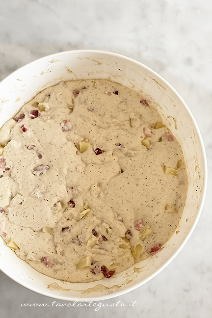 impasto lievitato del casatiello stracciato