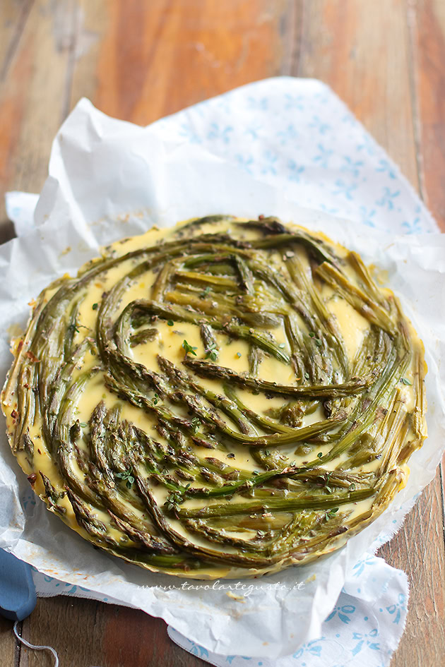 frittata di asparagi al forno