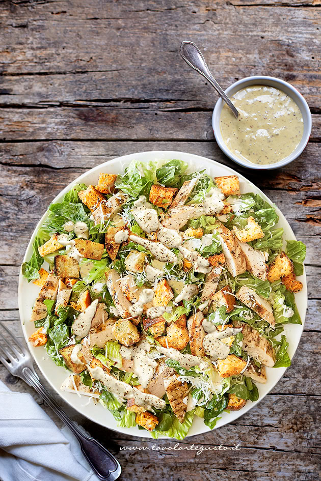 ricetta caesar salad