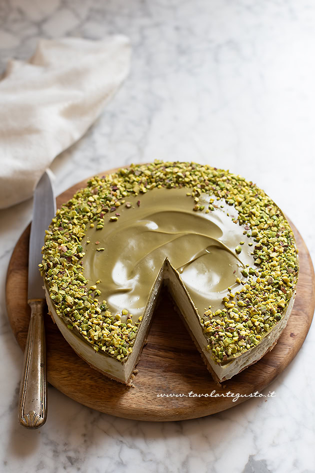 cheesecake al pistacchio ricetta
